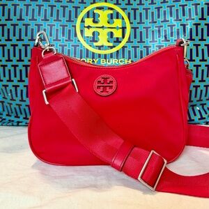 Tory Burch Nylon Web Hobo crossbody